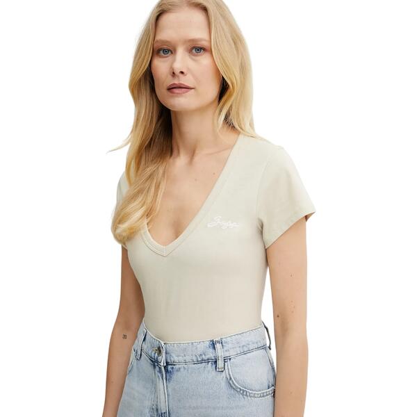 Γυναικείο T-shirt Boss C Eslane 4 Open Beige 50540432-287