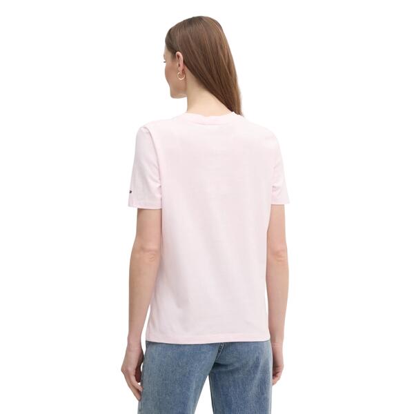 Γυναικείο T-shirt Tommy Hilfiger Reg Script C Nk Ss Light Pink WW0WW45428-TOG