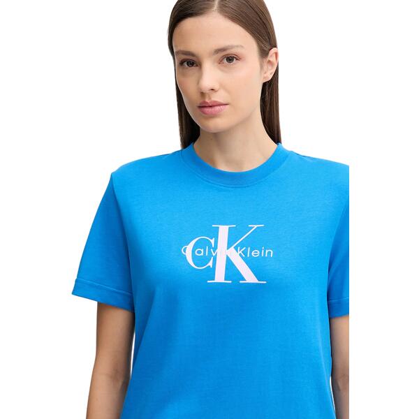 Γυναικείο T-Shirt Calvin Klein Hr Ss ClsscMnlg Cnc Cobalt Blue LV047B865G-C2W