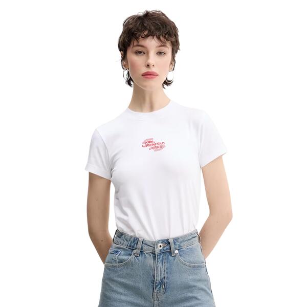 Γυναικείο T-Shirt Karl Lagerfeld Slim Te White A2W17027-100