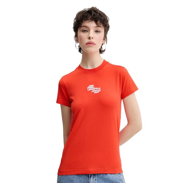 Γυναικείο T-Shirt Karl Lagerfeld Slim Te Poinciana A2W17027-1OR