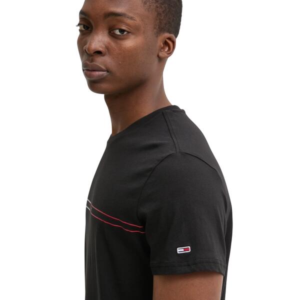 Ανδρικό T-shirt Tommy Jeans Slim Entry Graphic Ext Black DM0DM20779-BDS