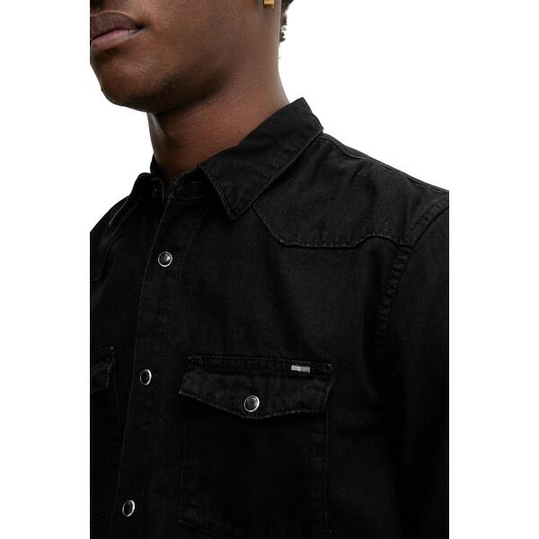 Ανδρικό Πουκάμισο Tommy Jeans Western Shirt EI4089 Denim Black DM0DM22432-1BZ