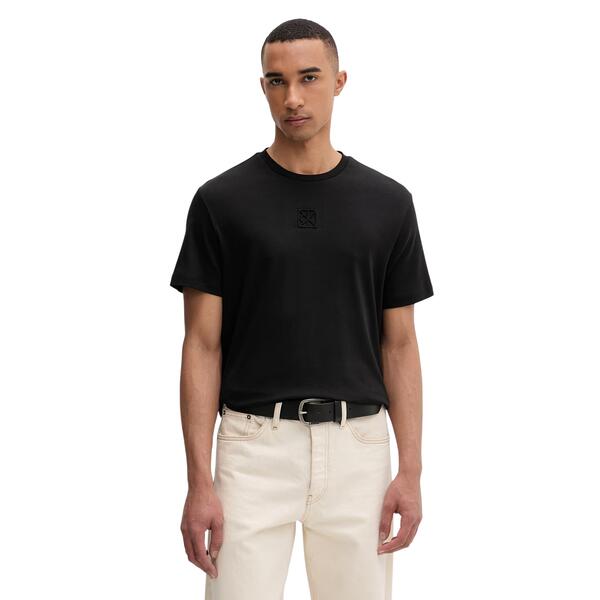 Ανδρικό T-shirt Calvin Klein Ss Supima Emblem Logo Tee Black LV04LF243G-UB1
