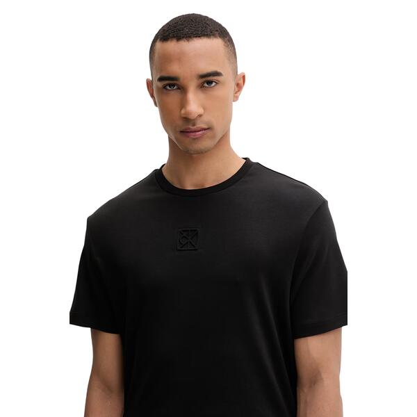 Ανδρικό T-shirt Calvin Klein Ss Supima Emblem Logo Tee Black LV04LF243G-UB1