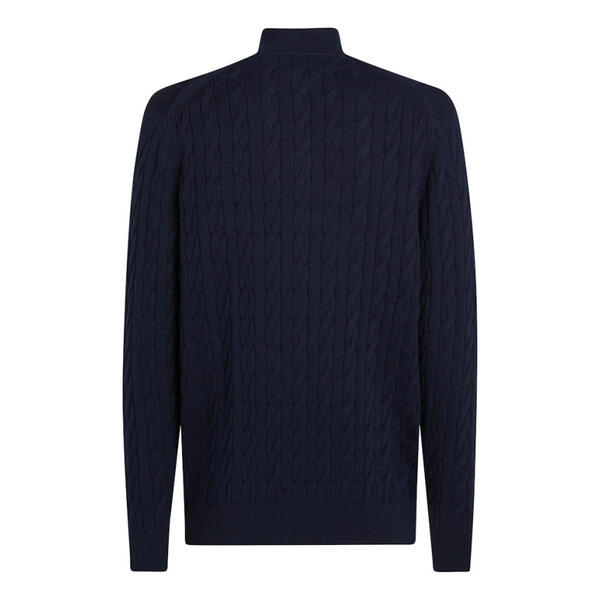 Αντρικό Πουλόβερ Tommy Hilfiger Classic Cotton Cable Zip Mock Desert Sky MW0MW36532-DW5