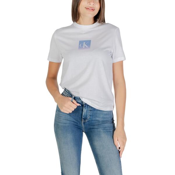 Γυναικείο T-Shirt Calvin Klein SS Classic Fit Tee Brilliant White LV047C864G-YAA