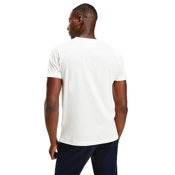Ανδρικό T-shirt Tommy Hilfiger Core Logo Tee Snow White MW0MW11465-118