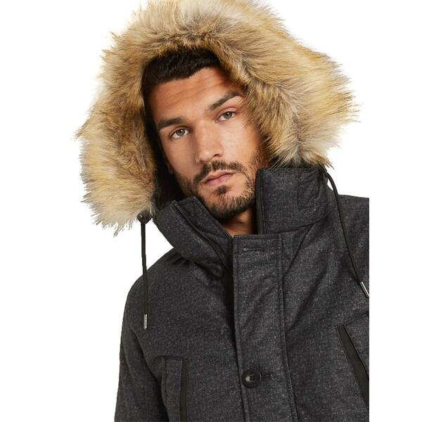 Ανδρικό Μπουφάν Tom Tailor 1st 011 Padded Winterjacket Black Minimal Design 1020701-18848