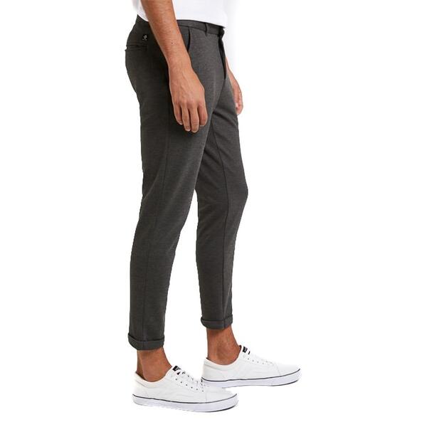 Ανδρικό Παντελόνι Tom Tailor 2nd 008 Cropped Slim Jer Anthra Melange Pique 1020453-24716
