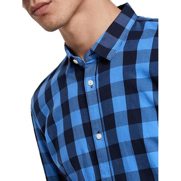 Ανδρικό Πουκάμισο Tom Tailor 3rd 003 Navy Blue Vichy Check 1017885-22330