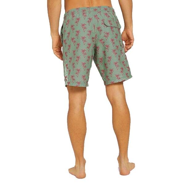 Ανδρικό Μαγιό Tom Tailor 3rd 104 Dark Blue Mint Green Red Palm Design 1025023-26645