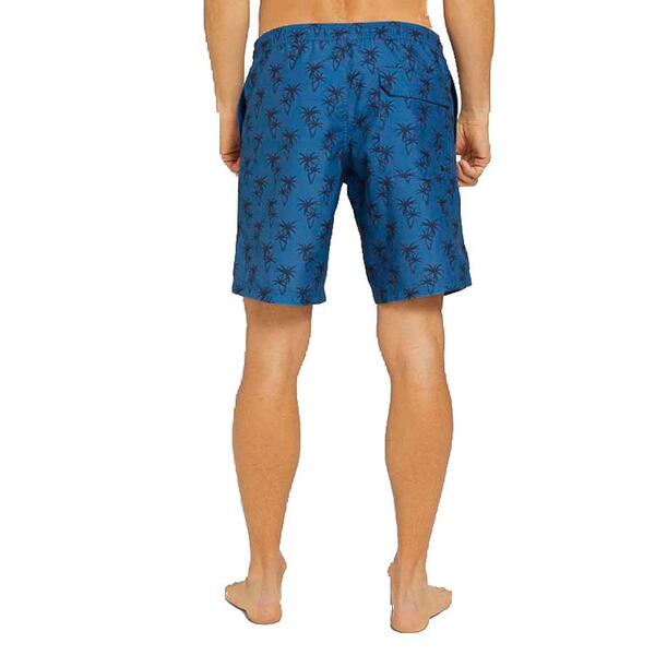 Ανδρικό Μαγιό Tom Tailor 3rd 104 Dark Blue Navy Palm Design 1025023-26644
