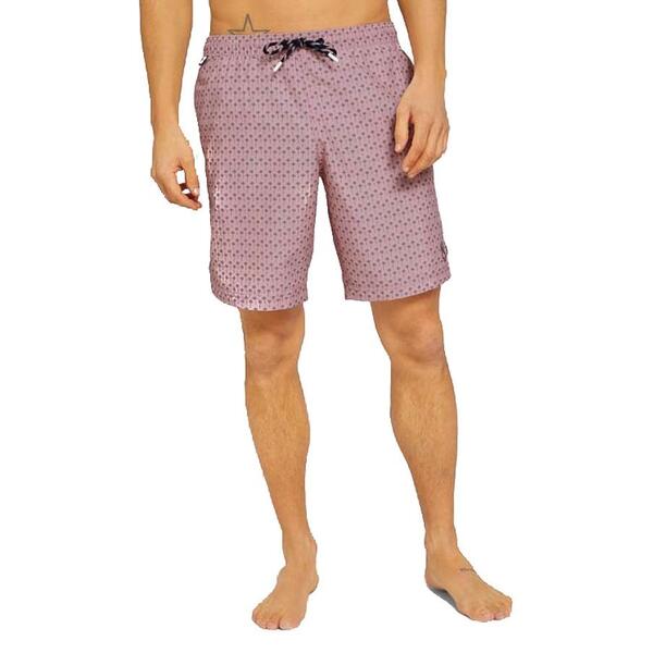 Ανδρικό Μαγιό Tom Tailor 3rd 104 Dark Blue Pale Pink Olive Palm Design 1025023-26642