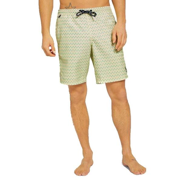 Ανδρικό Μαγιό Tom Tailor 3rd 104 Dark Blue Yellow Blue Palm Design 1025023-26643