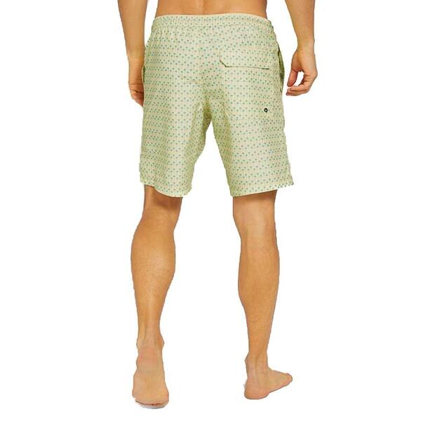 Ανδρικό Μαγιό Tom Tailor 3rd 104 Dark Blue Yellow Blue Palm Design 1025023-26643