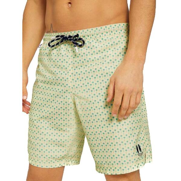 Ανδρικό Μαγιό Tom Tailor 3rd 104 Dark Blue Yellow Blue Palm Design 1025023-26643