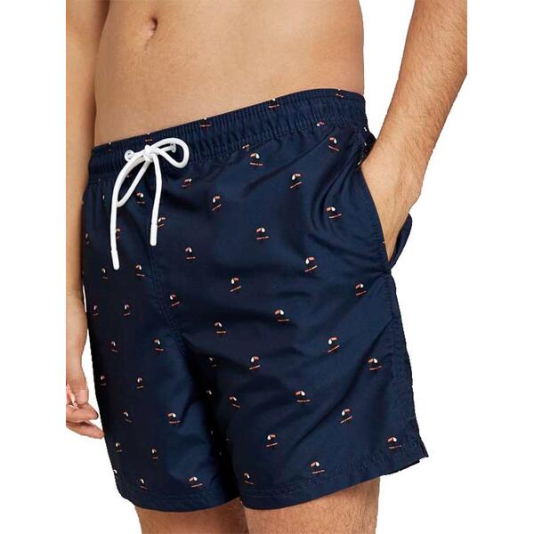 Ανδρικό Μαγιό Tom Tailor 3rd 105 Mint Big Triangl Print Navy Tucan Print 1024581-26503