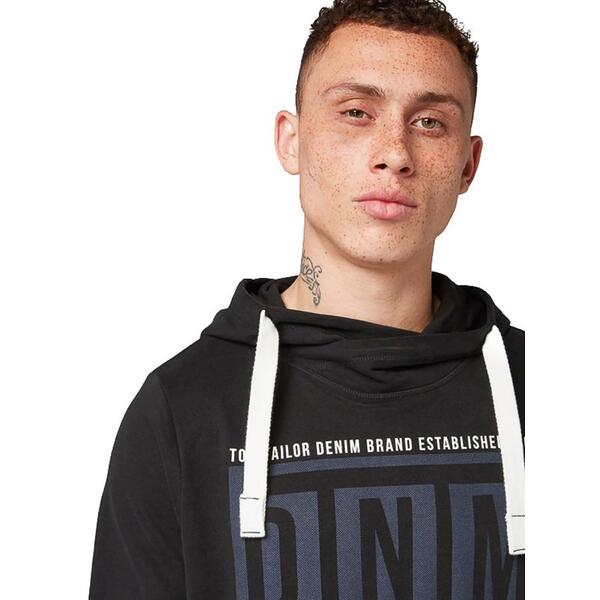 Ανδρική Φούτερ Tom Tailor 4th 910 Hoody W. C Black 1012453-29999