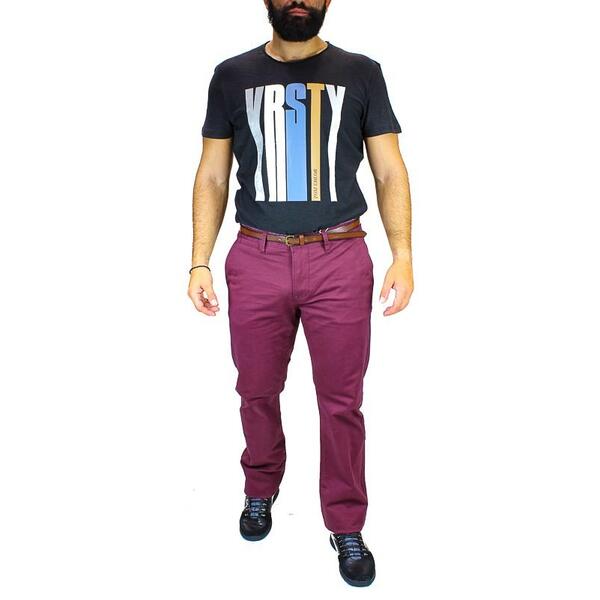 Ανδρικό Παντελόνι Tom Tailor Essential Chino Bordeuax 1001207.XX.10-13051