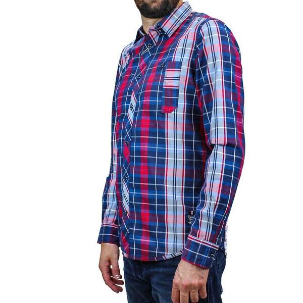 Ανδρικό Πουκάμισο Tom Tailor Floyd Peach Check Package Shirt Multi 1005197.XX.10-13238