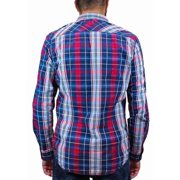 Ανδρικό Πουκάμισο Tom Tailor Floyd Peach Check Package Shirt Multi 1005197.XX.10-13238