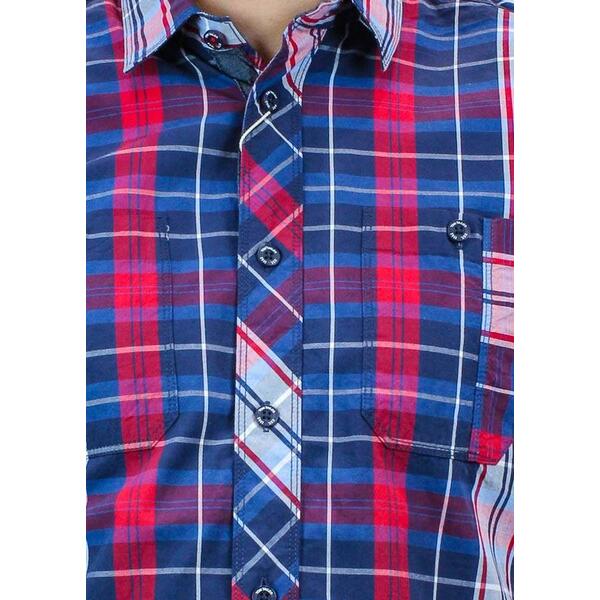 Ανδρικό Πουκάμισο Tom Tailor Floyd Peach Check Package Shirt Multi 1005197.XX.10-13238