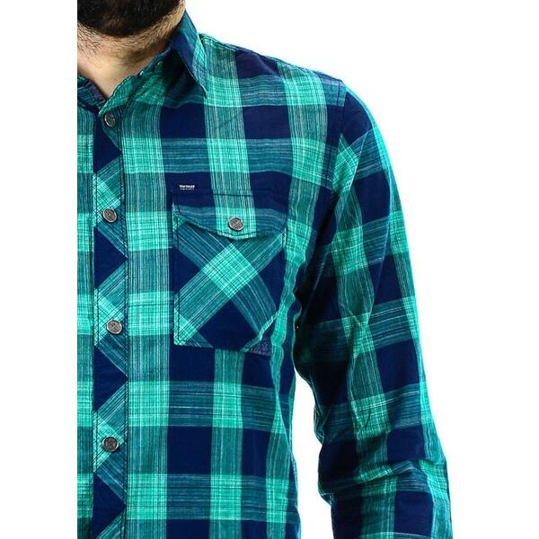 Ανδρικό Πουκάμισο Tom Tailor Ray Slub Check Shirt L1007931006-15763