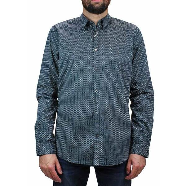 Ανδρικό Πουκάμισο Tom Tailor Slim Printed Stretch Shirt Multi 100532.ΧΧ.10-14319