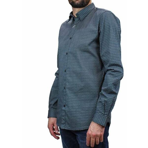 Ανδρικό Πουκάμισο Tom Tailor Slim Printed Stretch Shirt Multi 100532.ΧΧ.10-14319