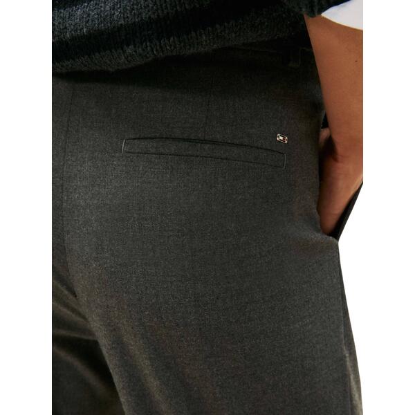 Γυναικείο Παντελόνι Tommy Hilfiger Flannel Relaxed Straight Pant Mid Grey Heather WW0WW48358-P03