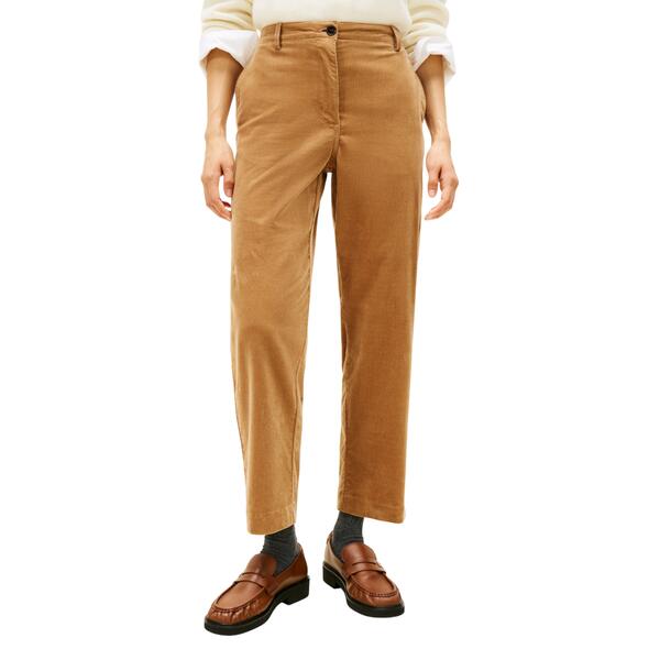 Γυναικείο Παντελόνι Tommy Hilfiger Corduroy Slim Straight Pant Safari Canvas WW0WW46698-RBC