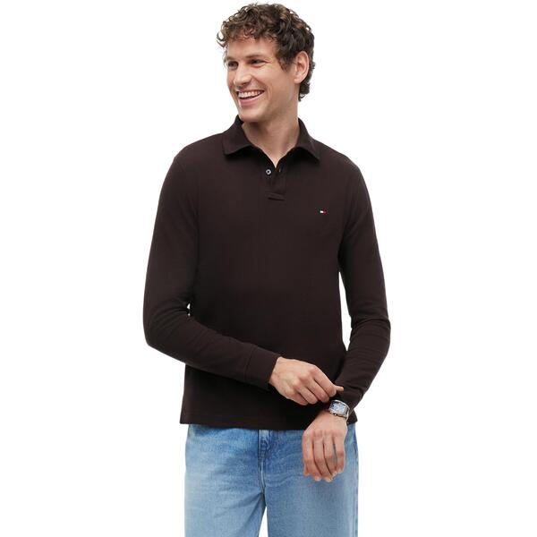 Ανδρικό Polo Tommy Hilfiger 1985 Regular Ls Polo Chocolate MW0MW20183-HJT