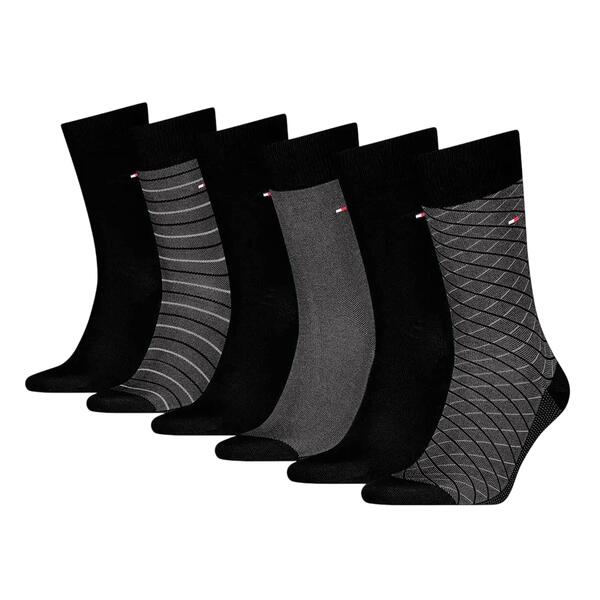 Ανδρικές Κάλτσες Tommy Hilfiger Sock 6p Tin Giftbox Birdeye Black 701235373-002