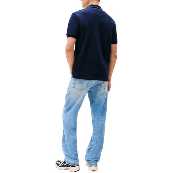 Ανδρικό Polo Tommy Jeans Reg Linear Ext Dark Night Navy DM0DM20914-C1G