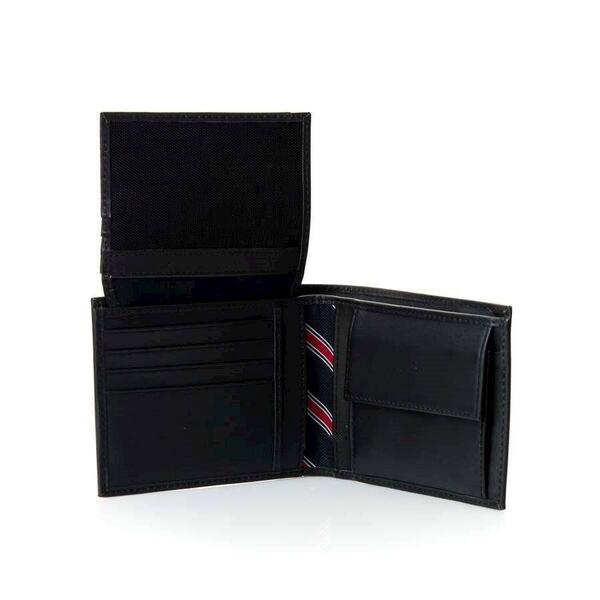 Ανδρικό Πορτοφόλι Tommy Hilfiger Eton Cc Flap And Coin Pocket Black AM0AM00652-002