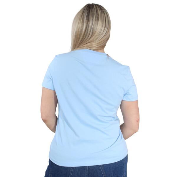 Γυναικείο T-Shirt Tommy Jeans  Reg Tj Bubble Ss Tee Ext Light Powdery Blue DW0DW22310-C1T