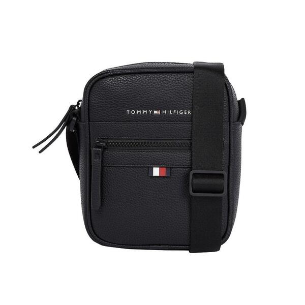 Ανδρικό Τσαντάκι Χιαστί Tommy Hilfiger Essential Pu Mini Reporter Black AM0AM09504-BDS