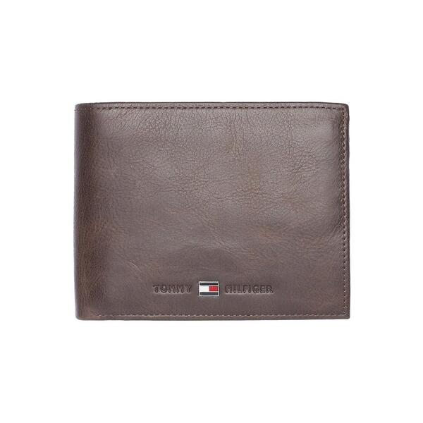 Ανδρικό Πορτοφόλι Tommy Hilfiger Johnson Cc Flap And Coin Brown AM0AM00660-041