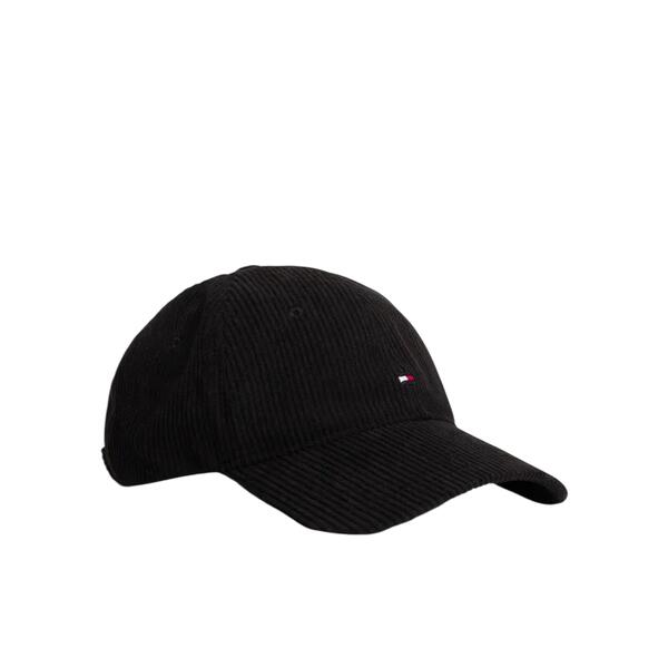 Ανδρικό Καπέλο Tommy Hilfiger Th Flag 6 Panel Cord Cap Black AM0AM13583-BDS