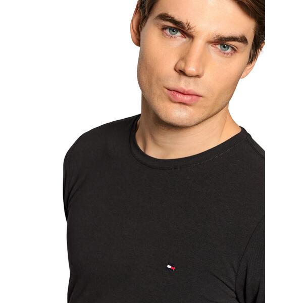 Ανδρική Μπλούζα Tommy Hilfiger Stretch Slim Fit Lon Black MW0MW10804-BDS