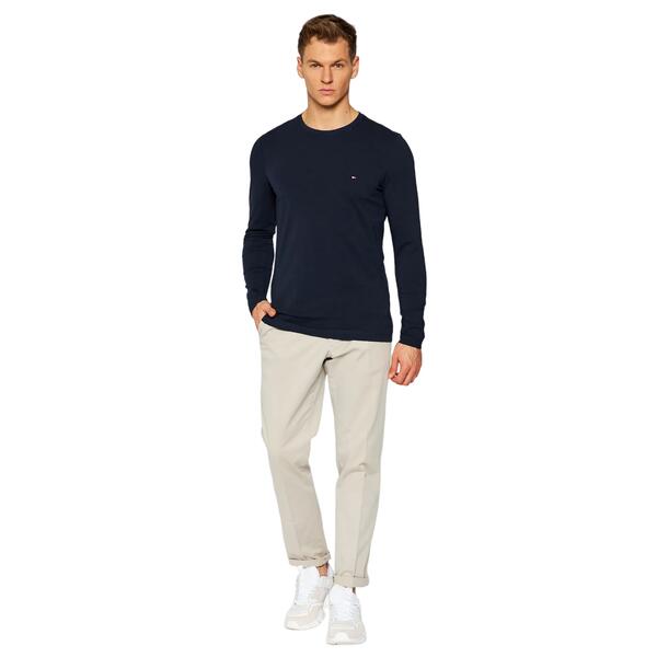 Ανδρική Μπλούζα Tommy Hilfiger Stretch Slim Fit Lon Desert Sky MW0MW10804-DW5