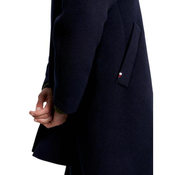 Ανδρικό Παλτό Tommy Hilfiger Dc Wool Mix Coat Desert Sky MW0MW32963-DW5