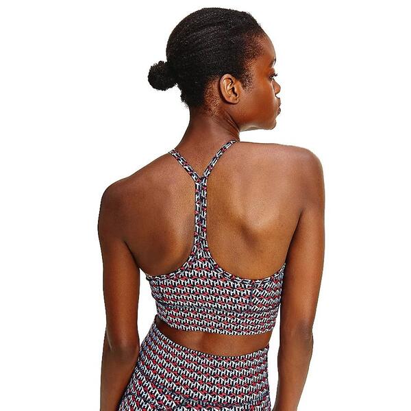 Γυναικείο Μπουστάκι Tommy Hilfiger Mid Intensity Aop Th Cube All Over Peri Blue S10S101113-0YC