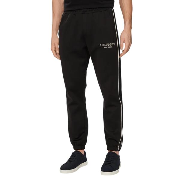 Ανδρικό Παντελόνι Tommy Hilfger Monotype Track Sweatpants Black MW0MW33701-BDS