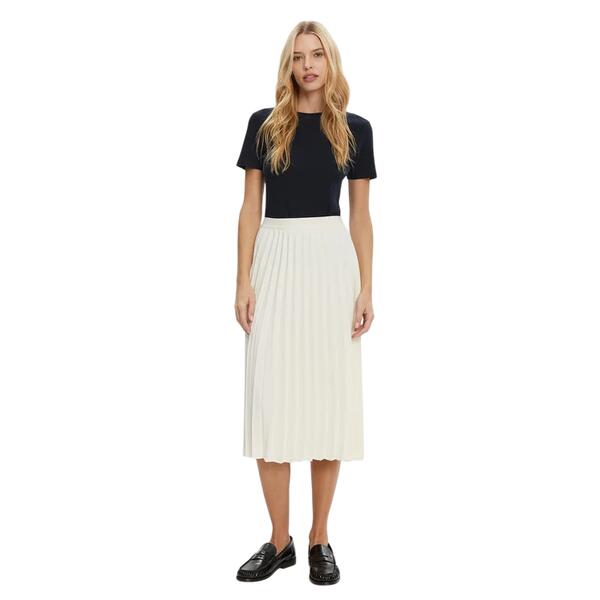 Γυναικεία Φούστα Tommy Hilfiger Fluid Pleated Pull On Midi Ivory Petal WW0WW43886-Z00