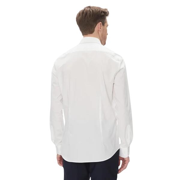 Ανδρικό Πουκάμισο Tommy Hilfiger Cl Stch Pop Ctrst Shirt Prkf Optic White MW0MW39279-YCFR