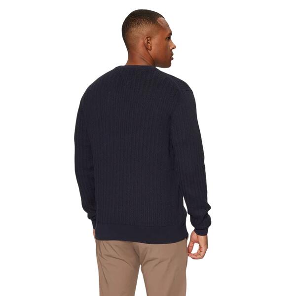 Αντρικό Πουλόβερ Tommy Hilfiger Herringbone Structure C Nk Desert Sky MW0MW37400-DW5