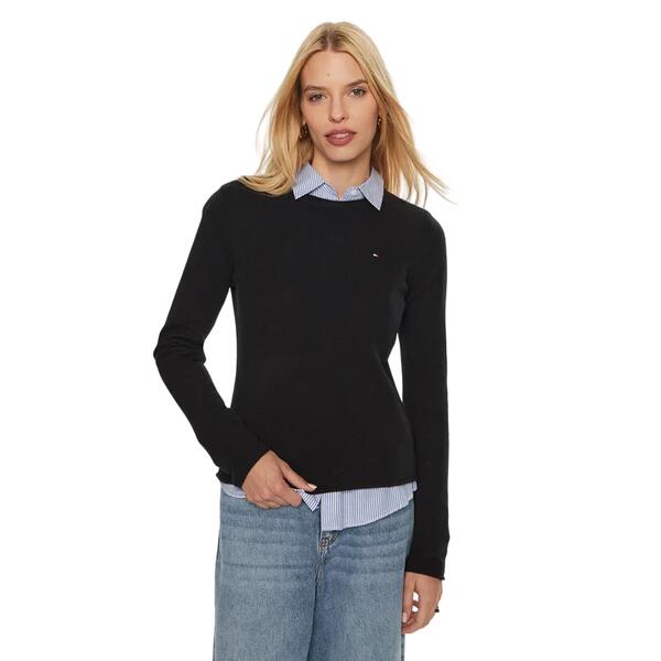 Γυναικείο Πουλόβερ Tommy Hilfiger Soft Wool C-Nk Black WW0WW44161-BDS
