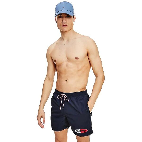 Ανδρικό Μαγιό Tommy Hilfiger Sf Medium Drawstring Desert Sky UM0UM02046-DW5